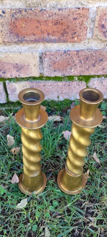 Solid Brass Candle Stick Holders