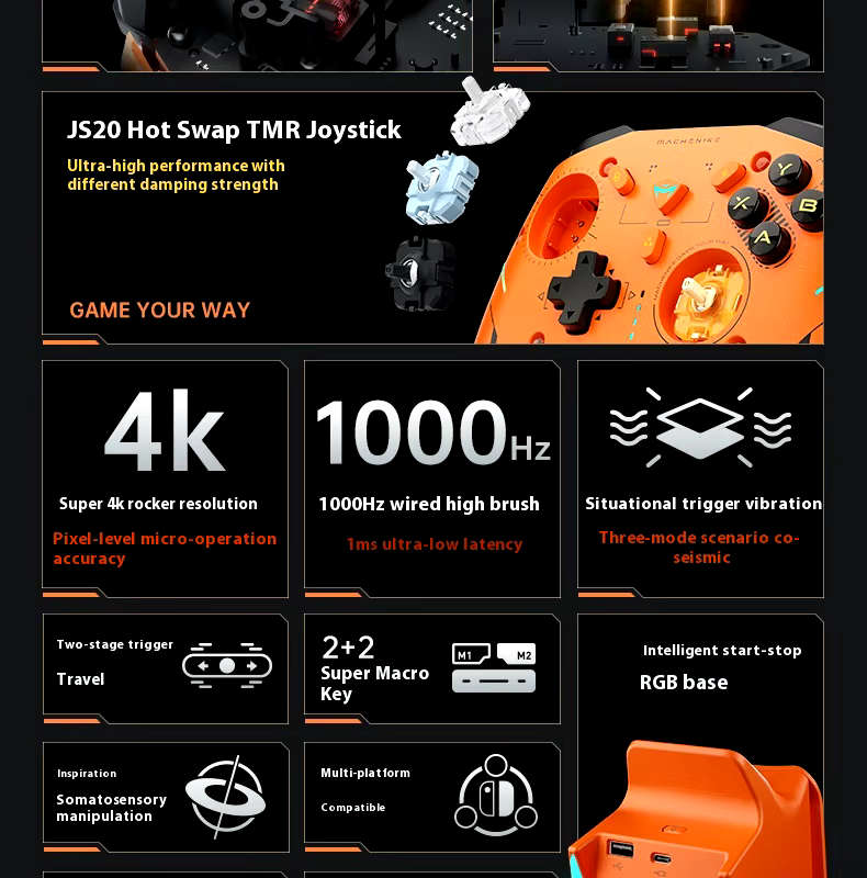Machenike G5 Pro (V2) Controller - New (10 Year Edition Orange)
