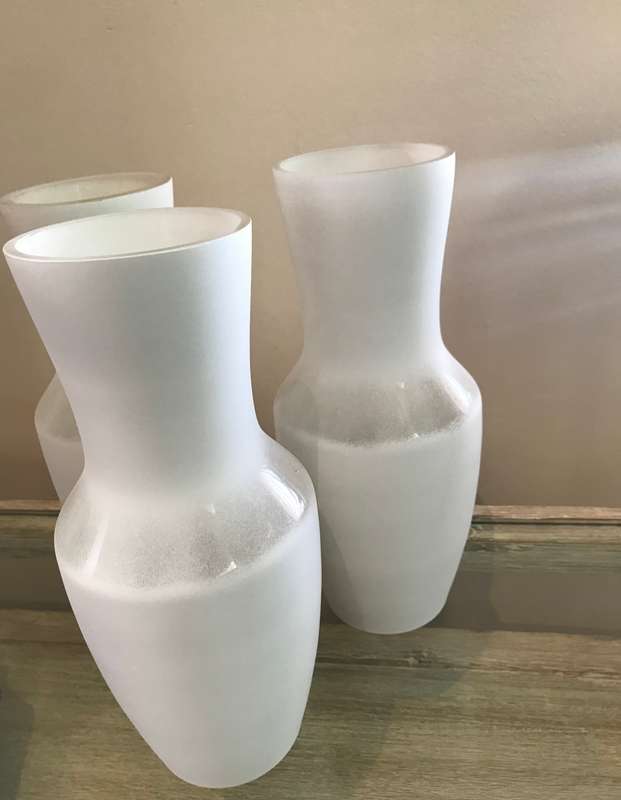 White Glass Vase
