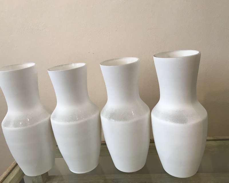 White Glass Vase