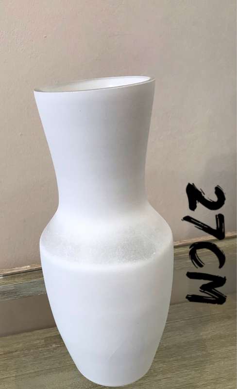 White Glass Vase