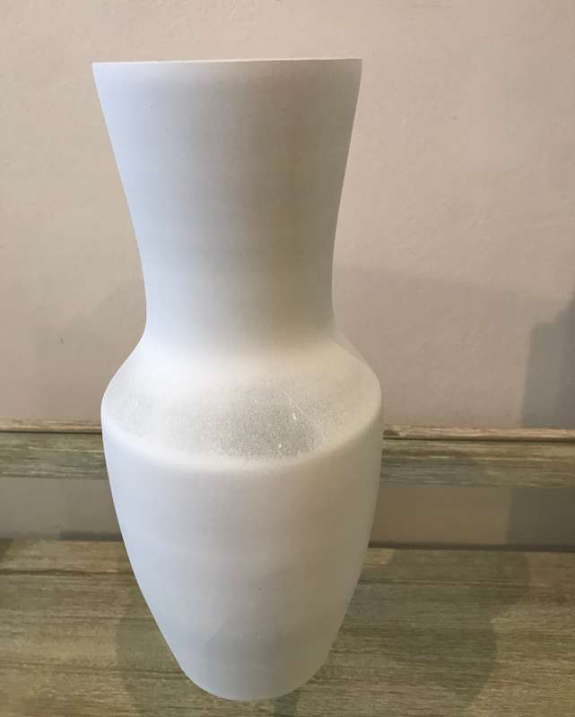 White Glass Vase