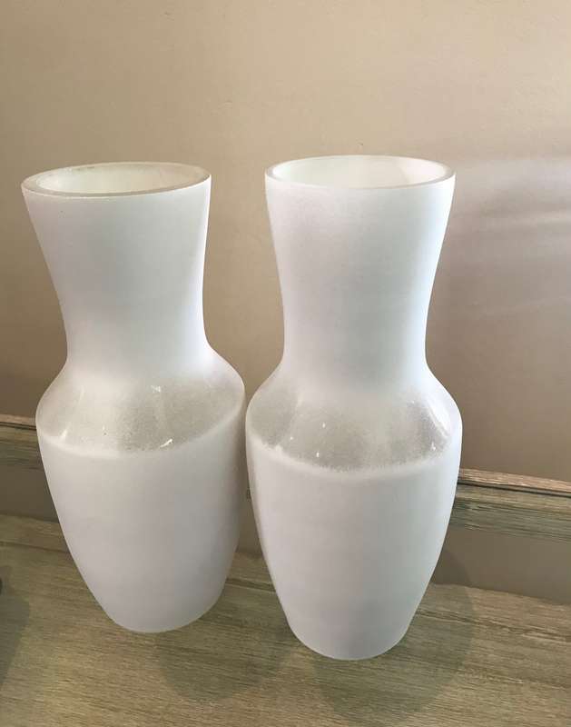 White Glass Vase