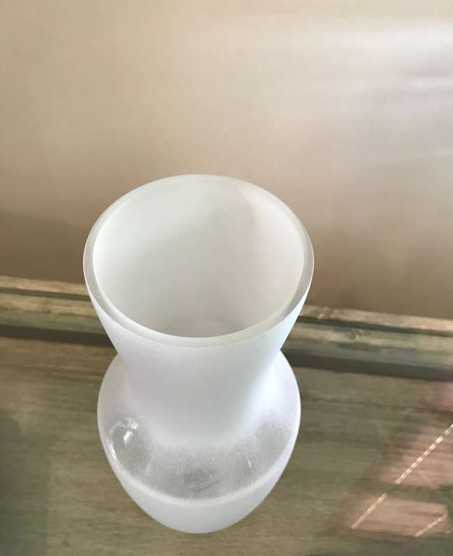 White Glass Vase