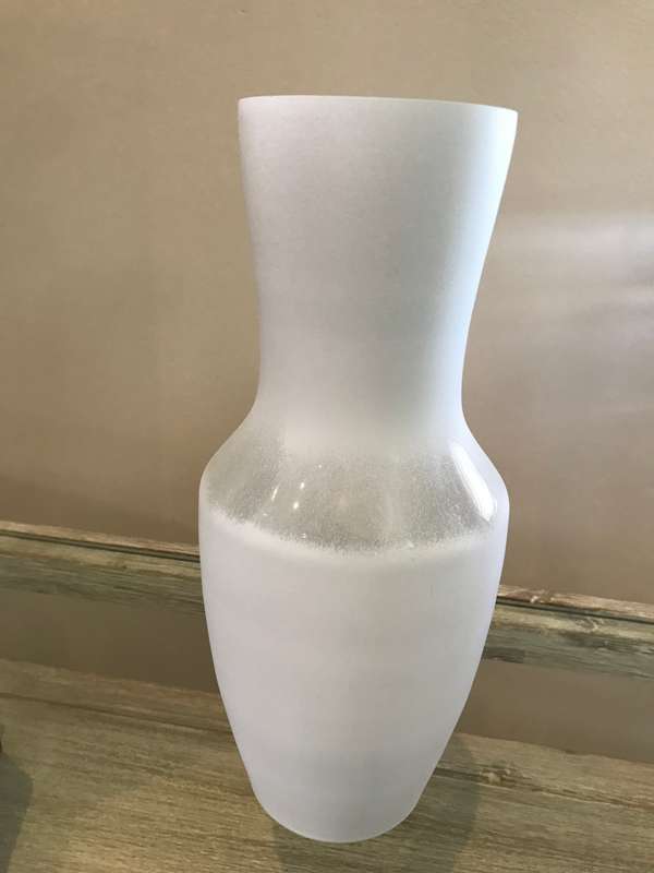 White Glass Vase