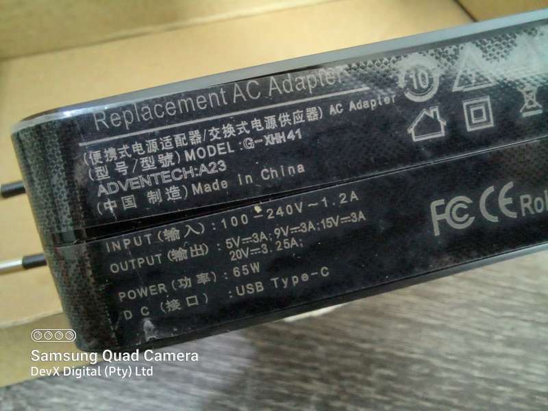 65W Type-C Universal Charger - For Phones & Laptops - Overload Protection - Verified Working