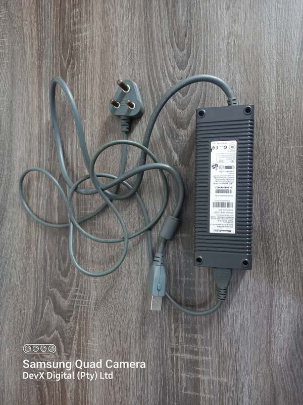 Microsoft Xbox 360 Power Supply - 12v/203W/16.5A - Verified Working Power Supply - Grey