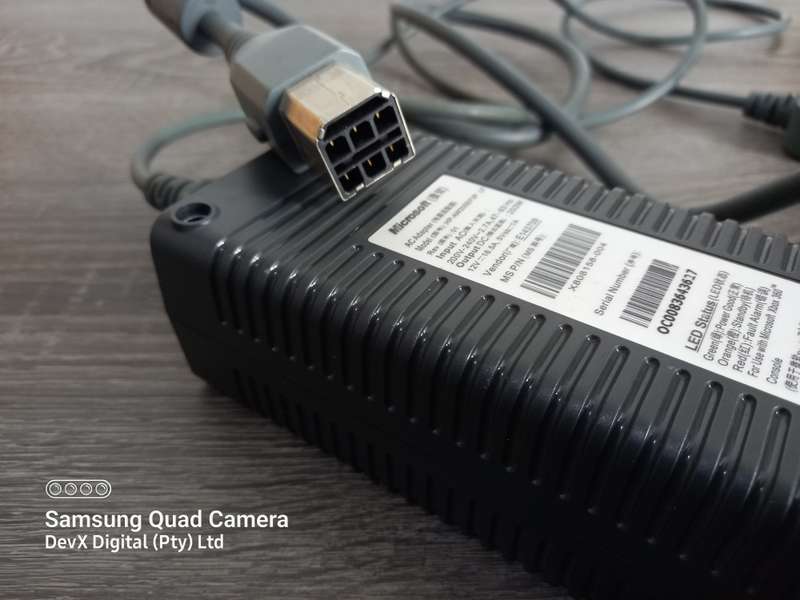 Microsoft Xbox 360 Power Supply - 12v/203W/16.5A - Verified Working Power Supply - Grey