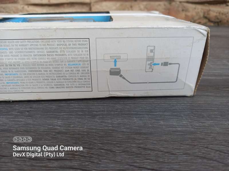Nintendo Wii RGB Cable - Approx 2.5m - Brand New Sealed - Connects Your Wii Console To Your TV