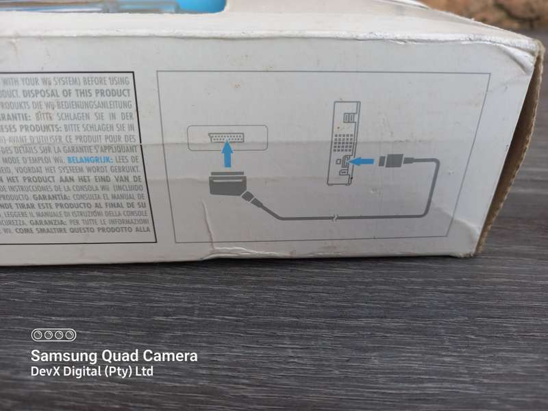 Nintendo Wii RGB Cable - Approx 2.5m - Brand New Sealed - Connects Your Wii Console To Your TV