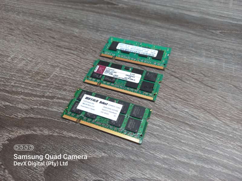 3 x 1GB DDR2 Laptop Ram Combo - All 3 Units For One Price - Verified Tested & Working