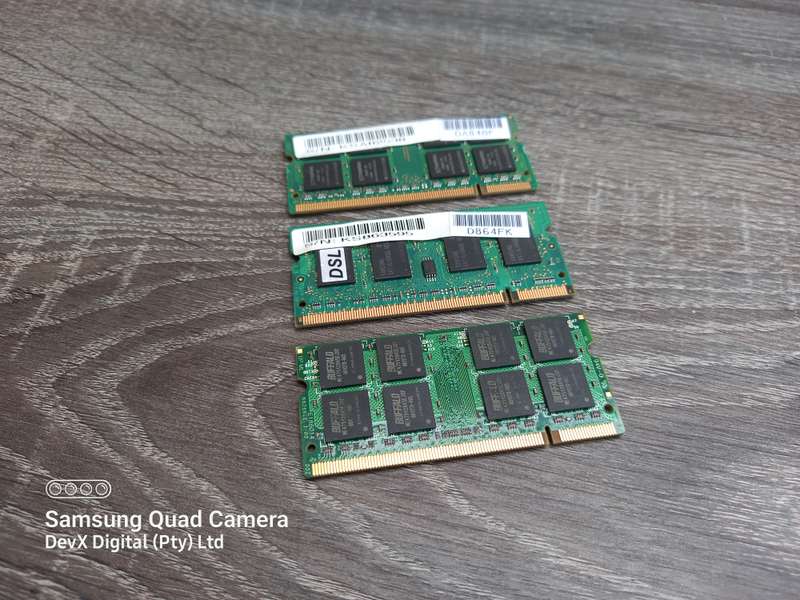 3 x 1GB DDR2 Laptop Ram Combo - All 3 Units For One Price - Verified Tested & Working