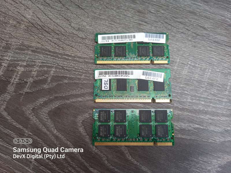 3 x 1GB DDR2 Laptop Ram Combo - All 3 Units For One Price - Verified Tested & Working