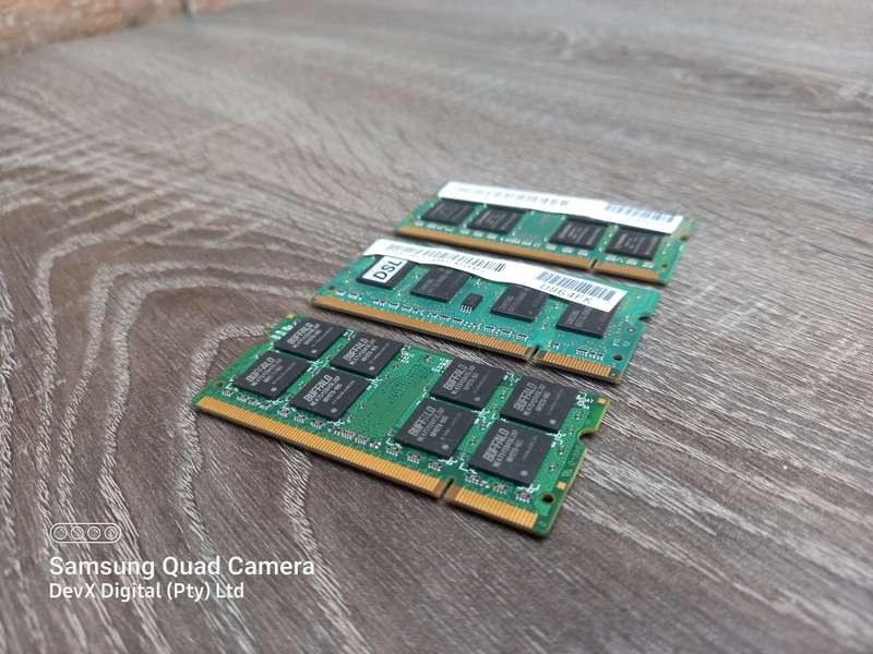 3 x 1GB DDR2 Laptop Ram Combo - All 3 Units For One Price - Verified Tested & Working