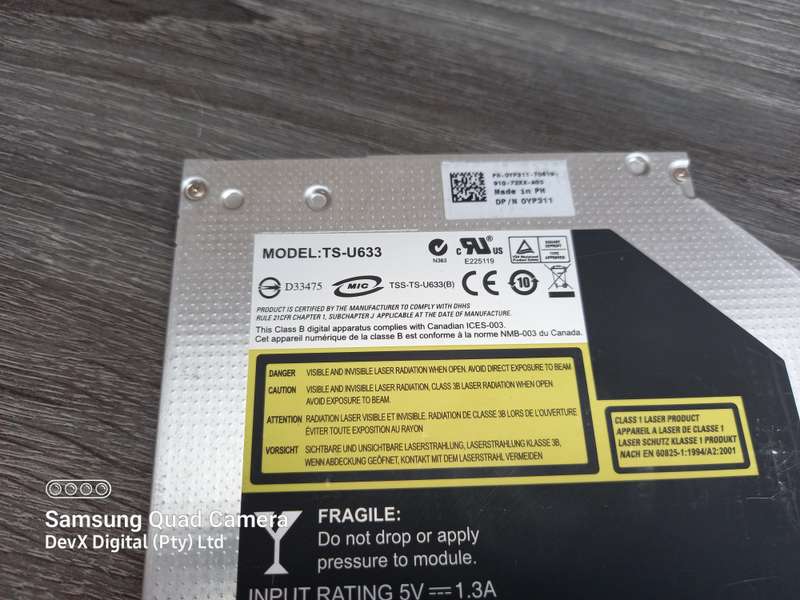Dell SATA DVD Writer - For Laptops - Model: TS-U633 - Verified Working