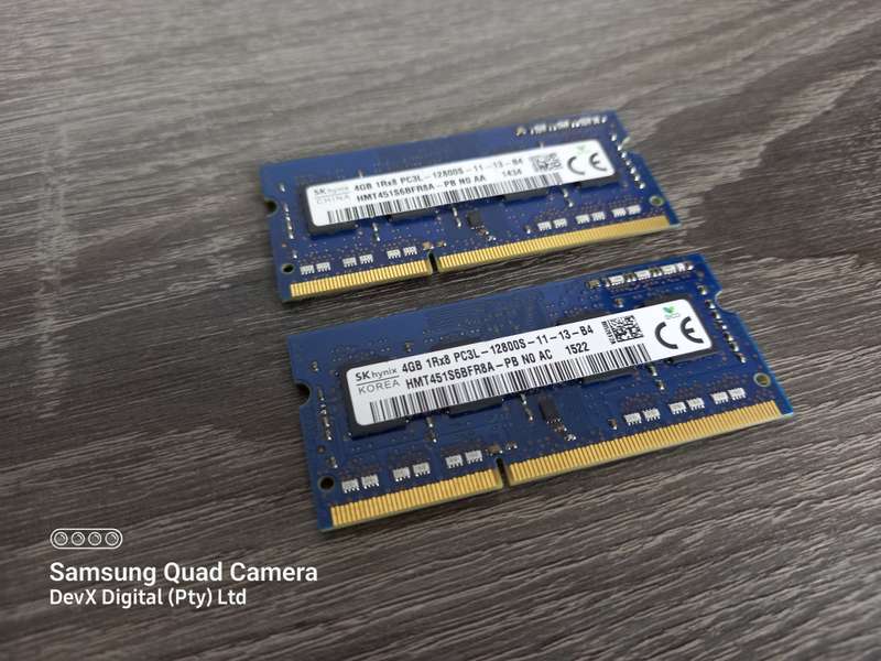 4GB DDR3 Laptop Ram - SK Hynix PC3 - Verified Tested & Working (Sold Each)