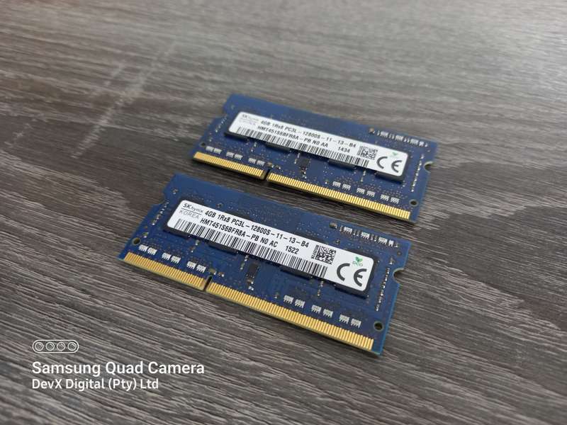 4GB DDR3 Laptop Ram - SK Hynix PC3 - Verified Tested & Working (Sold Each)