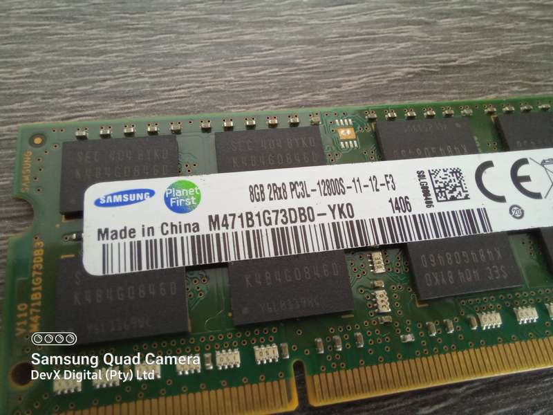 8GB DDR3 Laptop Ram - Samsung PC3 - Verified Tested & Working (Sold Each)