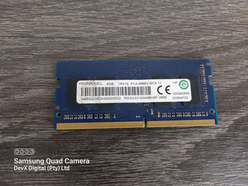 4GB DDR4 Laptop Ram - RAMAXEL PC4 - Verified Tested & Working (Sold Each)