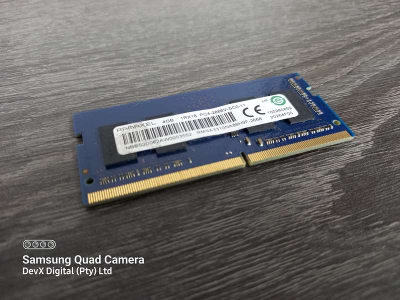 4GB DDR4 Laptop Ram - RAMAXEL PC4 - Verified Tested & Working (Sold Each)