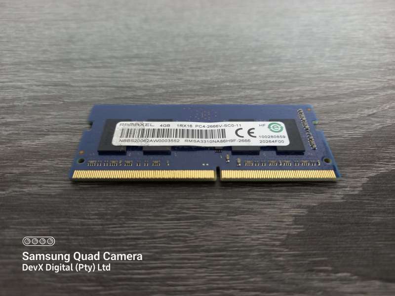 4GB DDR4 Laptop Ram - RAMAXEL PC4 - Verified Tested & Working (Sold Each)