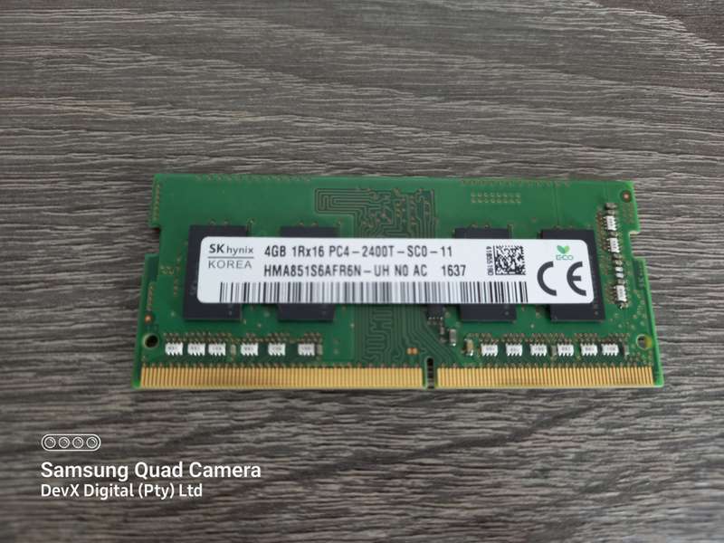 4GB DDR4 Laptop Ram - SK Hynix PC4 - Verified Tested & Working (Sold Each)