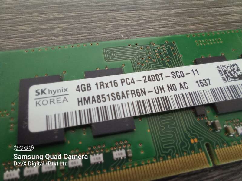4GB DDR4 Laptop Ram - SK Hynix PC4 - Verified Tested & Working (Sold Each)