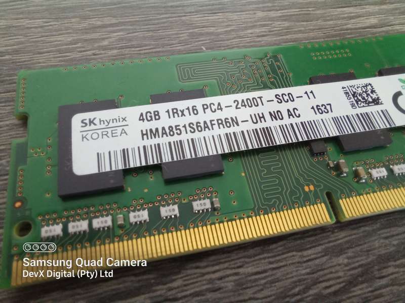 4GB DDR4 Laptop Ram - SK Hynix PC4 - Verified Tested & Working (Sold Each)