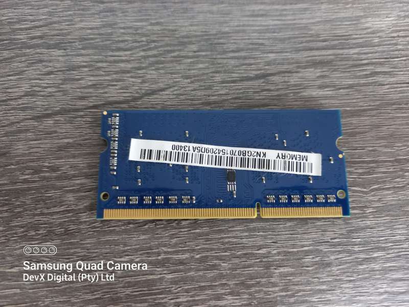 2GB DDR3 Laptop Ram - Kingston PC3 - Verified Tested & Working (Sold Each)