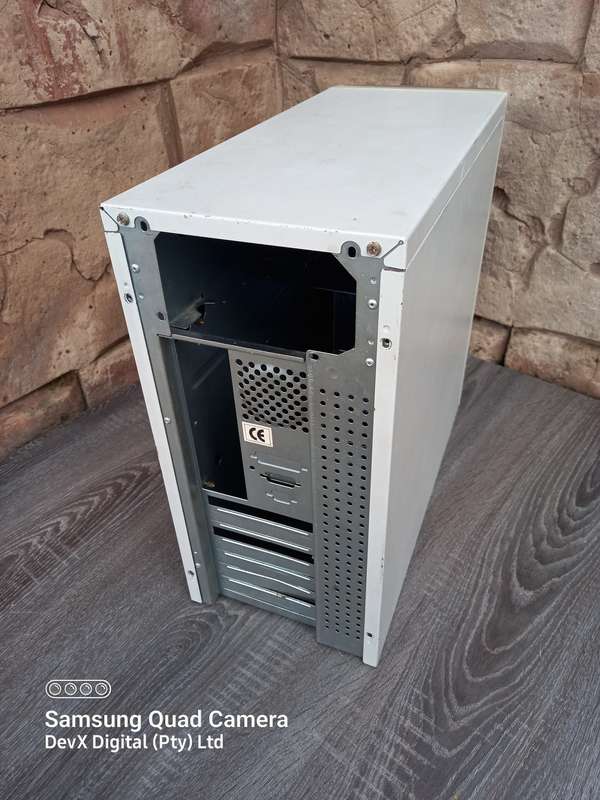 Vintage & Retro Computer Tower Case - White/Beige/Purple - Perfect For Vintage Collectors
