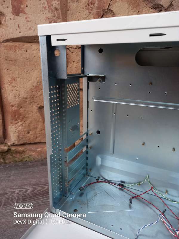 Vintage & Retro Computer Tower Case - White/Beige/Purple - Perfect For Vintage Collectors