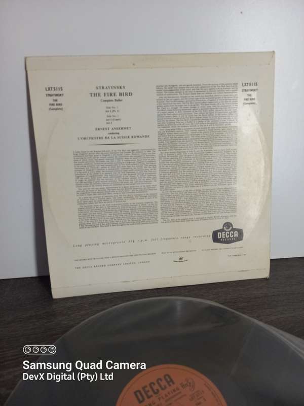 The Fire Bird By Stravinsky - LP Vinyl Record - A Rare & Vintage Piece - Perfect For Collectors