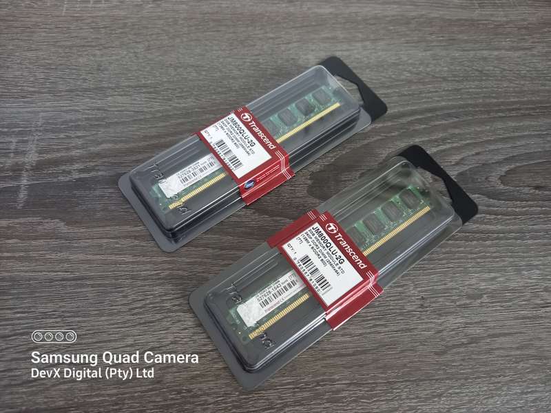 2GB DDR2 Desktop Ram - Transcend PC2 - Verified Tested & Working - In Original Packaging - Sold Each