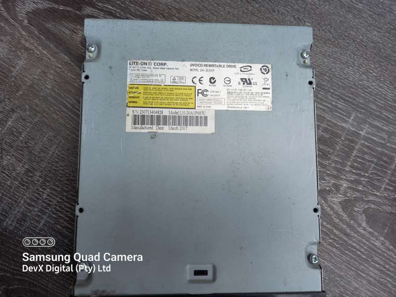 Verified Tested - Lite-On DVD-CD Rewritable Drive - IDE Connection + FREE IDE Cable