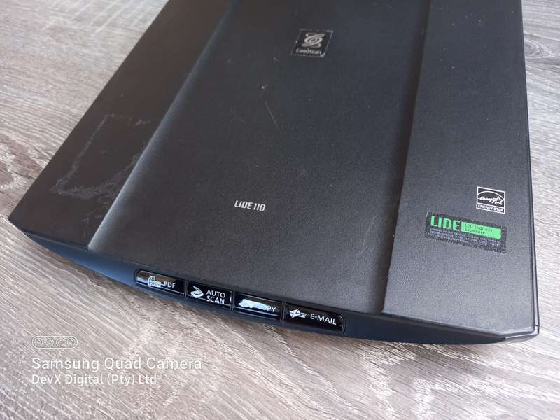 Verified Working - Canon CanoScan LiDe 110 Scanner - Includes Cable & Software - Scan Under 1 Minute