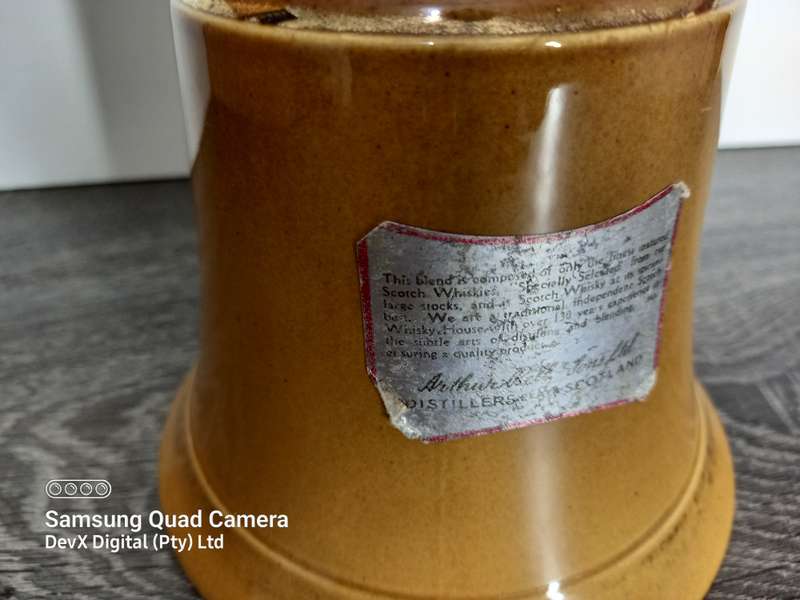 Vintage Find! Ceramic Bell's Old Scotch Whisky Decanter - A 1950s Must-Have For Collectors!