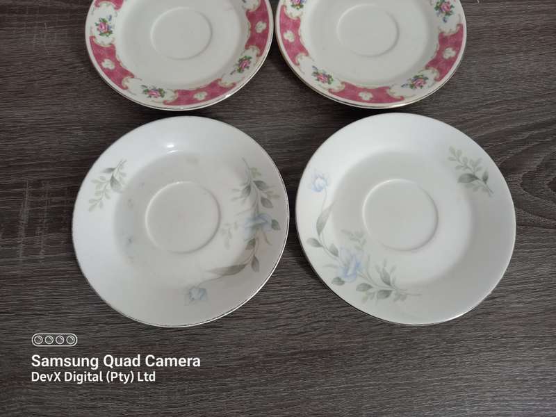 Elegant Royal China & Fine Porcelain Saucers - 3 Sets of 2 - Stunning Collector Pieces - 6-Piece Set