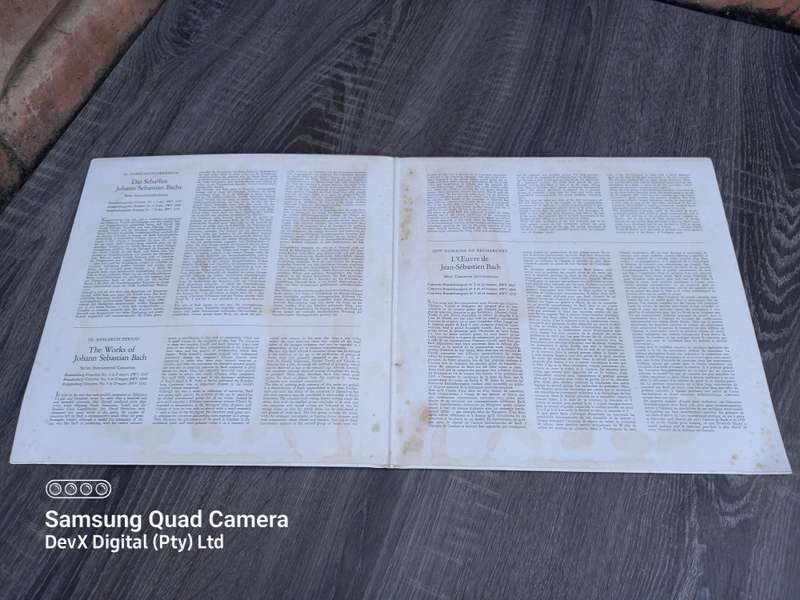 Johann Sebastian Bach - LP Vinyl Record - A Rare & Vintage Piece Perfect For Collectors & Traders