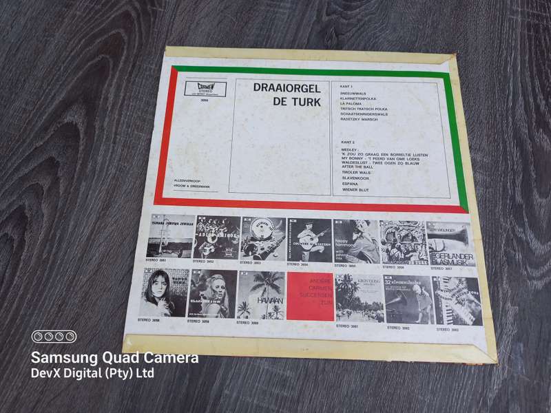 Draaiorgel - De Turk - LP Vinyl Record - A Rare & Vintage Piece Perfect For Collectors & Traders