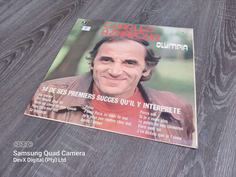 Olympia - Charles Aznavour - LP Vinyl Record - A Rare & Vintage Piece - Perfect For Collectors
