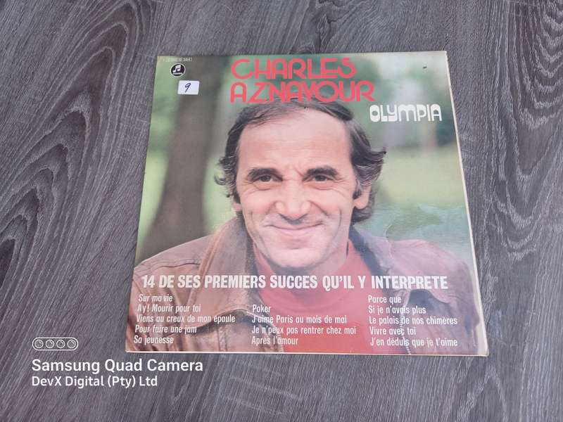 Olympia - Charles Aznavour - LP Vinyl Record - A Rare & Vintage Piece - Perfect For Collectors