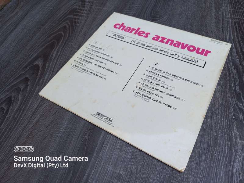 Olympia - Charles Aznavour - LP Vinyl Record - A Rare & Vintage Piece - Perfect For Collectors