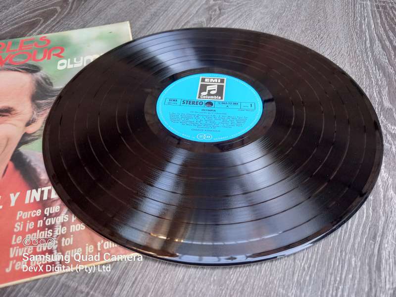 Olympia - Charles Aznavour - LP Vinyl Record - A Rare & Vintage Piece - Perfect For Collectors