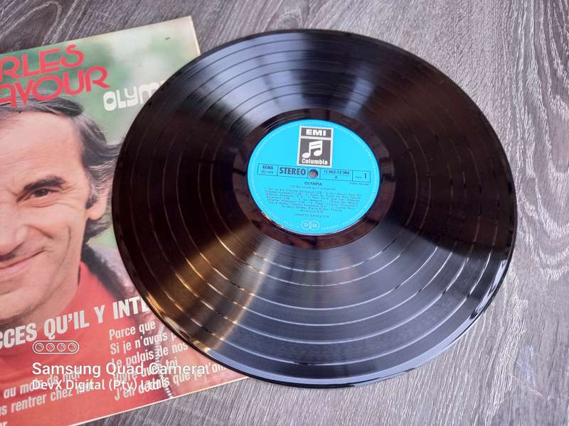 Olympia - Charles Aznavour - LP Vinyl Record - A Rare & Vintage Piece - Perfect For Collectors
