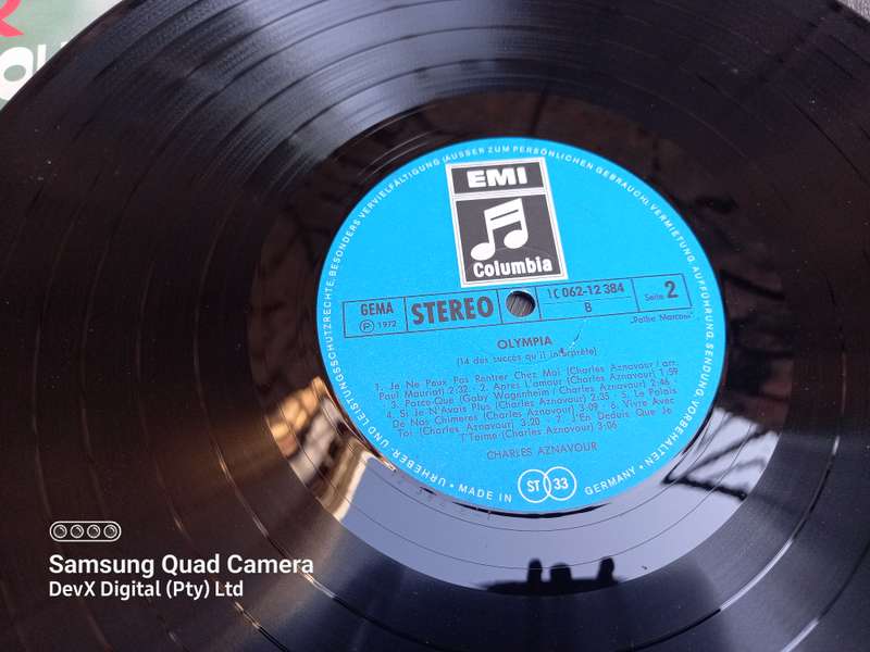 Olympia - Charles Aznavour - LP Vinyl Record - A Rare & Vintage Piece - Perfect For Collectors