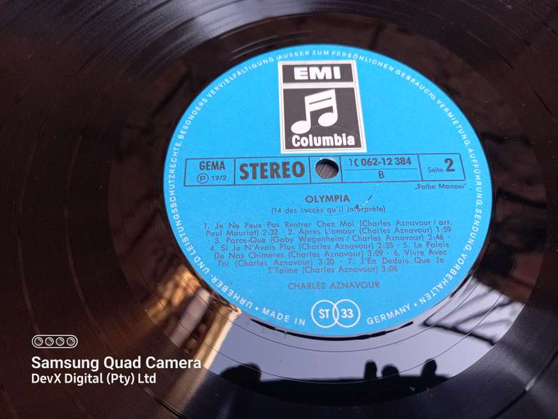 Olympia - Charles Aznavour - LP Vinyl Record - A Rare & Vintage Piece - Perfect For Collectors