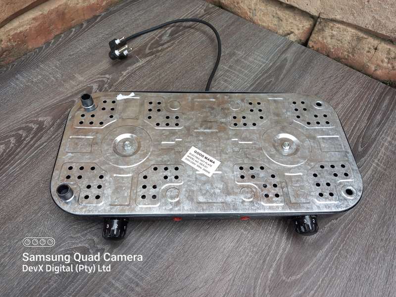 Verified Working - Good Mama 2-Plate Electric Stove + FREE Steel Frying Pan - 5 Heat Settings