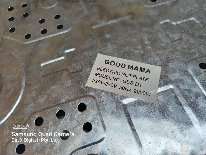 Verified Working - Good Mama 2-Plate Electric Stove + FREE Steel Frying Pan - 5 Heat Settings