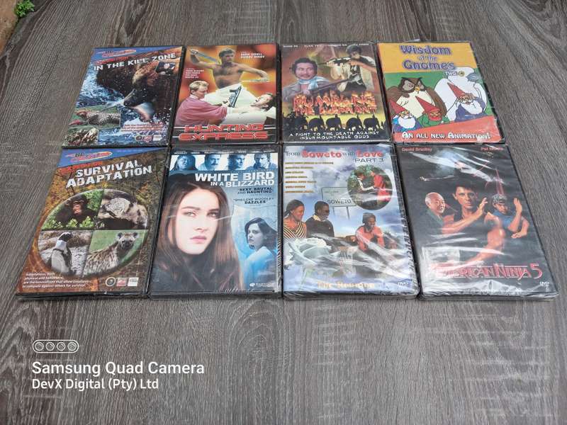 Bulk Deal: 8 Brand New Factory Sealed Original DVDs - Ideal for Gifts, Resale Or For The Family