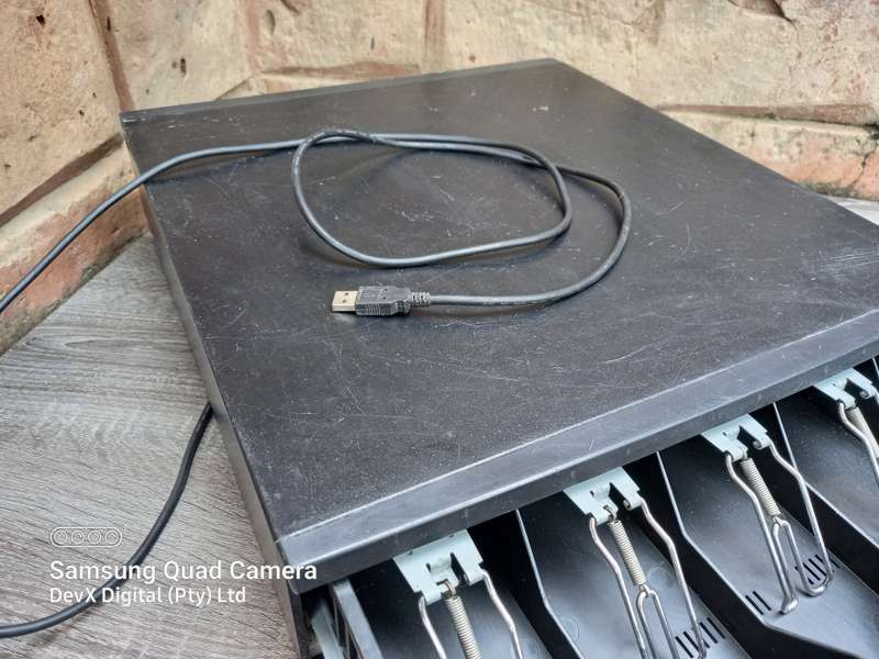 Heavy Duty USB Cash Drawer - Posiflex CR-4115B - Verified Working + Video Proof + Software